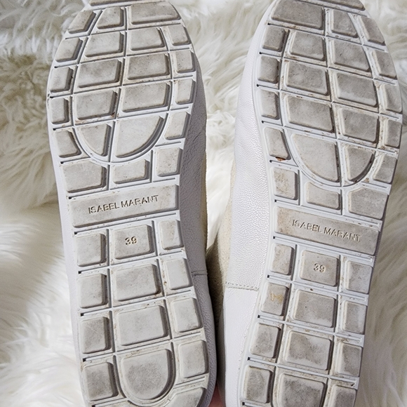 Isabel Marant Étoile Cream and Gray Sneakers - Picture 5 of 8